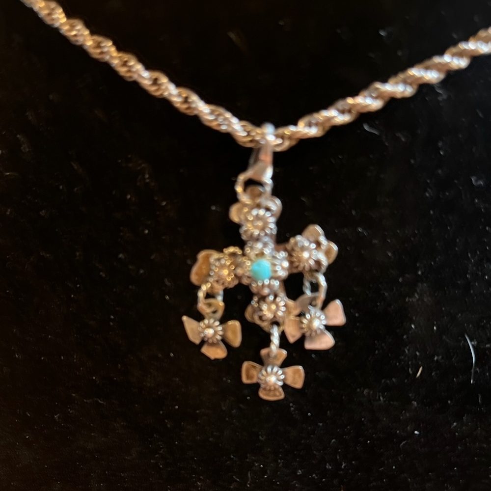 Vintage 12" Silver Maltese Cross